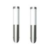 vidaXL Candeeiros de parede para exterior 2 pcs a&ccedil;o inoxid&aacute;vel