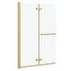 vidaXL Enclosure de Chuveiro Ouro 95 x 140 cm Vidro ESG e Alum&iacute;nio