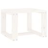 vidaXL Espregui&ccedil;adeiras 2 pcs com mesa pinho maci&ccedil;o branco