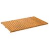 vidaXL Tapete de banho Castanho 80 x 50 cm Madeira S&oacute;lida de Ac&aacute;cia