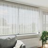 vidaXL Cortina de Renda com cortinas Branco 160 x 400 cm Poli&eacute;ster
