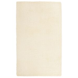 vidaXL Tapete shaggy de pelo alto NAVARRA 80x150 cm poli&eacute;ster creme