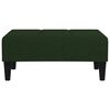 vidaXL Apoio de p&eacute;s 78x56x32 cm veludo verde-escuro