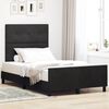 vidaXL Cama Box com cabeceira Preto 120 x 200 cm Veludo