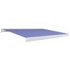 vidaXL Toldo motorizado com caixa 350x250 cm azul e branco