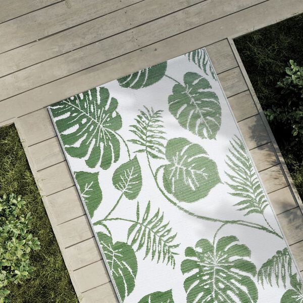 vidaXL Tapete de exterior 80x150 cm ARAKIL PP verde
