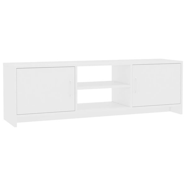 vidaXL M&oacute;vel de TV 120x30x37,5 cm contraplacado branco