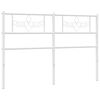 vidaXL Cabeceira de substitui&ccedil;&atilde;o 160 cm metal branco