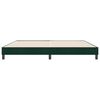 vidaXL Cama com molas sem colch&atilde;o 180x220 cm veludo verde-escuro