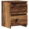vidaXL Mesa de cabeceira 30x30x40cm derivados de madeira madeira velha