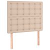 vidaXL Estrutura de cama sem colch&atilde;o 120x190cm couro artif. cappuccino