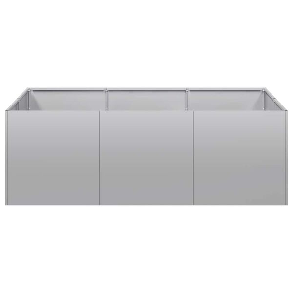 vidaXL Planter 120x80x40 cm a&ccedil;o galvanizado
