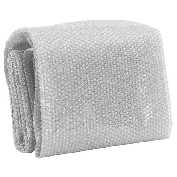 vidaXL Pel&iacute;cula p/ piscina PE solar flutuante 260x160 cm cinzento