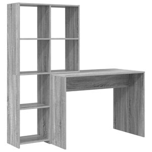 vidaXL Mesa Cinza Sonoma 138,5 x 55 x 143 cm Derivados de Madeira