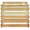 vidaXL Caixa de compostagem ripada 100x100x80 cm pinho impregnado