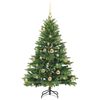 vidaXL &Aacute;rvore de Natal Artificial com 150 LEDs Verde 120 cm PE e PVC
