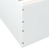 vidaXL Estrutura de cama 135x190 cm derivados de madeira branco