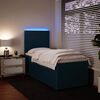 vidaXL Cama boxspring com colch&atilde;o 90x200 cm veludo azul