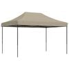 vidaXL Tenda p/ festas pop-up dobr&aacute;vel 410x279x315cm cinza-acastanhado