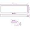 vidaXL Soleira de Janela Texto de M&aacute;rmore -enure 80 x 25 x 4,5 cm PVC