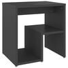vidaXL Mesa de cabeceira 40x30x40 cm contraplacado cinzento