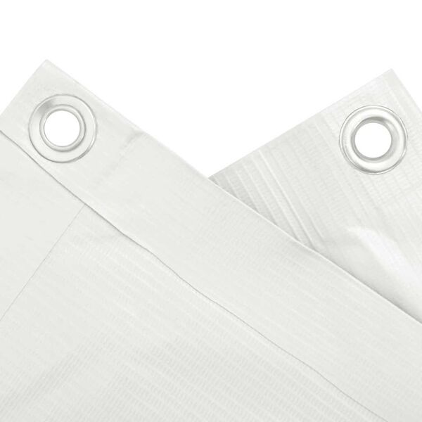 vidaXL Tela de privacidade para varanda 800x90 cm PVC branco