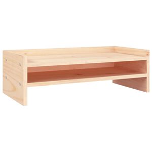 vidaXL Suporte para monitor 50x24x16 cm madeira de pinho maci&ccedil;a