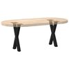 vidaXL P&eacute;s para mesa de centro em formato de X, 2 pe&ccedil;as, preto, 38x(42-43) cm, a&ccedil;o