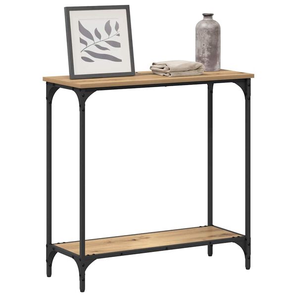 vidaXL Aparador com prateleira carvalho artisiano 75 x 30.5 x 75 cm