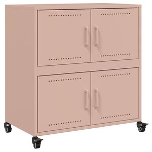 vidaXL Aparador 68x39x72 cm a&ccedil;o rosa