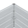 vidaXL Canteiro elevado de jardim 240x40x45cm a&ccedil;o galvanizado prateado