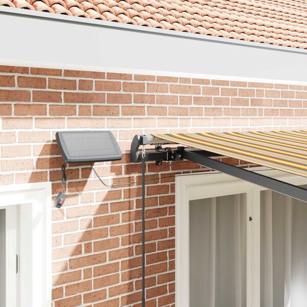 vidaXL Toldo Retr&aacute;til Manual Multicolor 350 x 250 cm tecido