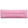 vidaXL Travesseiro para Costas Rosa 160 x 19 x 50 cm tecido