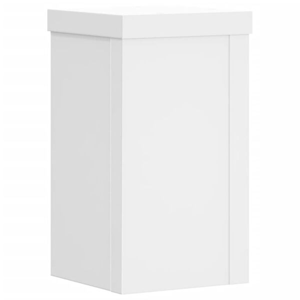 vidaXL Suportes p/ plantas 2 pcs 10x10x18 cm derivados madeira branco