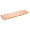 vidaXL Prateleira de parede 180x60x(2-6) cm carvalho tratado castanho