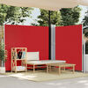 vidaXL Toldo lateral retr&aacute;til para p&aacute;tio 170x1200 cm vermelho