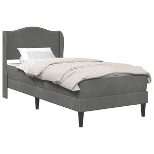 vidaXL Estrutura da Cama Cinzento-Escuro 90 x 190 cm Veludo