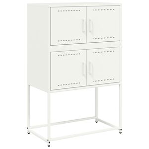 vidaXL Aparador 68,5x38,5x107 cm a&ccedil;o branco