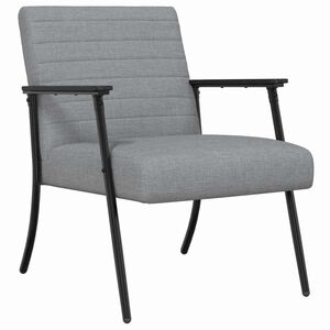 vidaXL poltrona Cinzento-claro 59 x 75 x 78 cm tecido