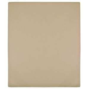 vidaXL Len&ccedil;ol ajust&aacute;vel 90x200 cm algod&atilde;o jersey cinza-acastanhado