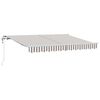 vidaXL Toldo retr&aacute;til Cinza Claro e Branco 600 &times; 300 cm