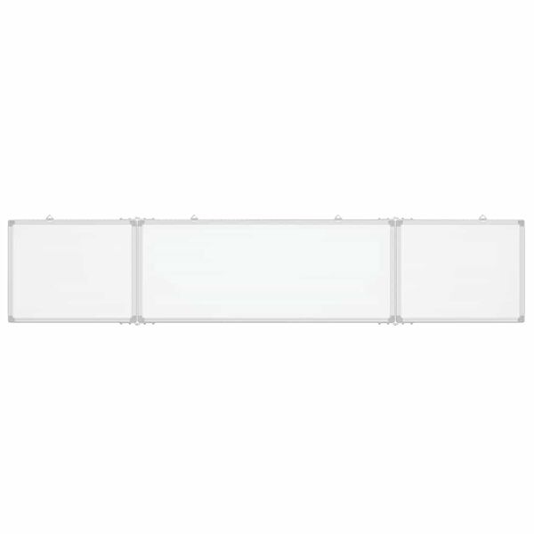 vidaXL Quadro branco magn&eacute;tico dobr&aacute;vel 200x40x1,7 cm alum&iacute;nio