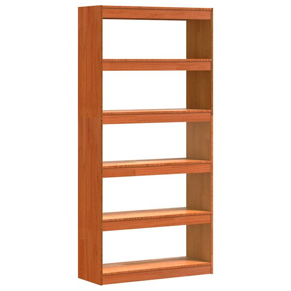 vidaXL Gabinete de Livros Marrom Cera 80 x 30 x 167,5 cm