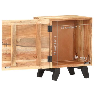 vidaXL Mesa de cabeceira 40x30x51 cm madeira de acácia maciça