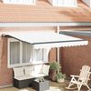 vidaXL Toldo Retr&aacute;til Branco 300 x 250 cm Tecido e Alum&iacute;nio