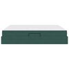 vidaXL Cama com arruma&ccedil;&atilde;o e colch&atilde;o Verde Escuro 180 x 200 cm Veludo