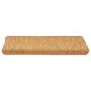 vidaXL Tapetes escada adesivos aspeto sisal 30 pcs 65x21x4 cm sisal