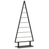 vidaXL &Aacute;rvore de Natal de metal Preto 125,5 cm A&ccedil;o