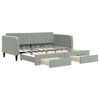 vidaXL Sof&aacute;-cama c/ gavet&atilde;o e gavetas 90x190 cm veludo cinzento-claro