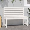 vidaXL Banco de jardim 109 cm madeira de pinho maciça branco